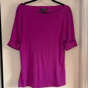 Ralph Lauren Women's Fushia Top